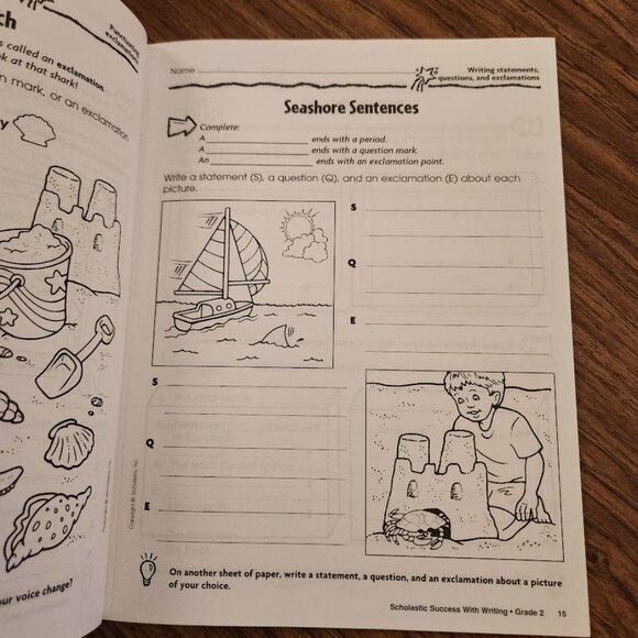 Scholastic Success with Writing Grade 2 2nd Grade Book Workbook Activity Book - Picture 6 of 11